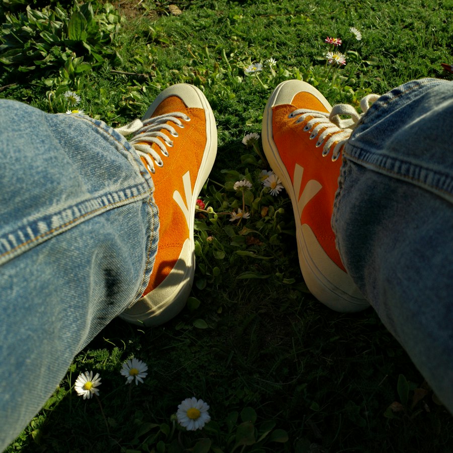 Baskets orange vif