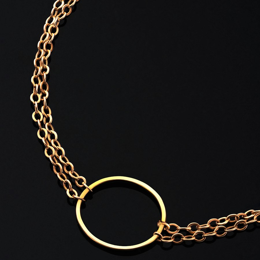 Collier pendentif cercle