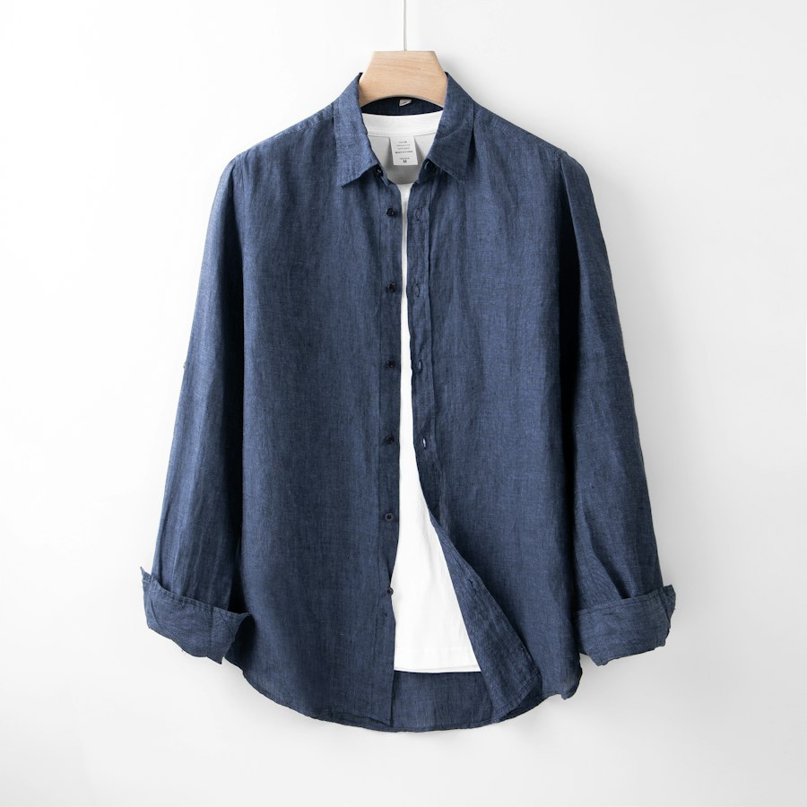 Chemise bleue classique