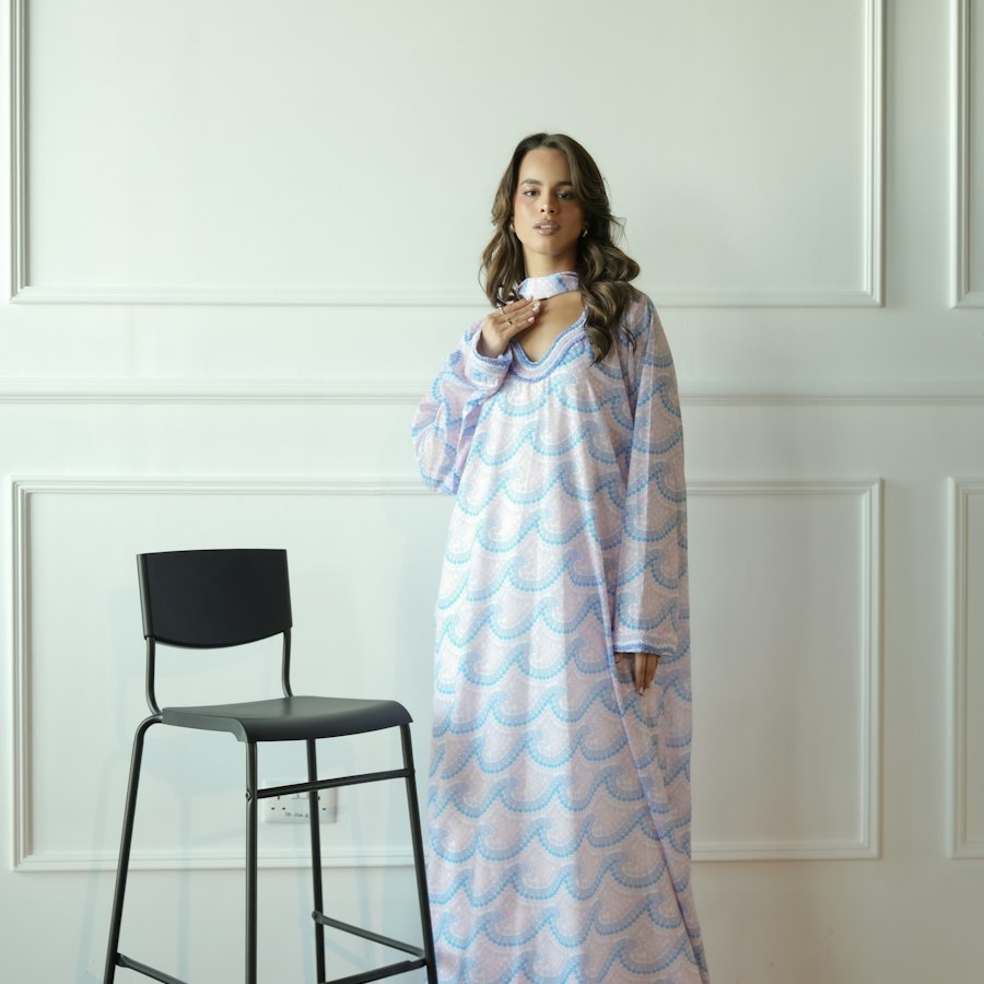 Robe d'intérieur à motifs