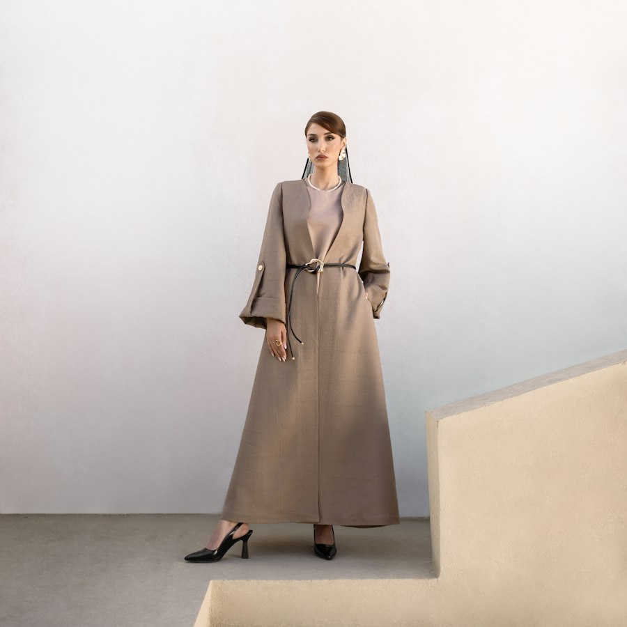 Abaya-manteau beige