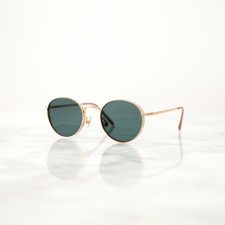 Lunettes rondes dorées