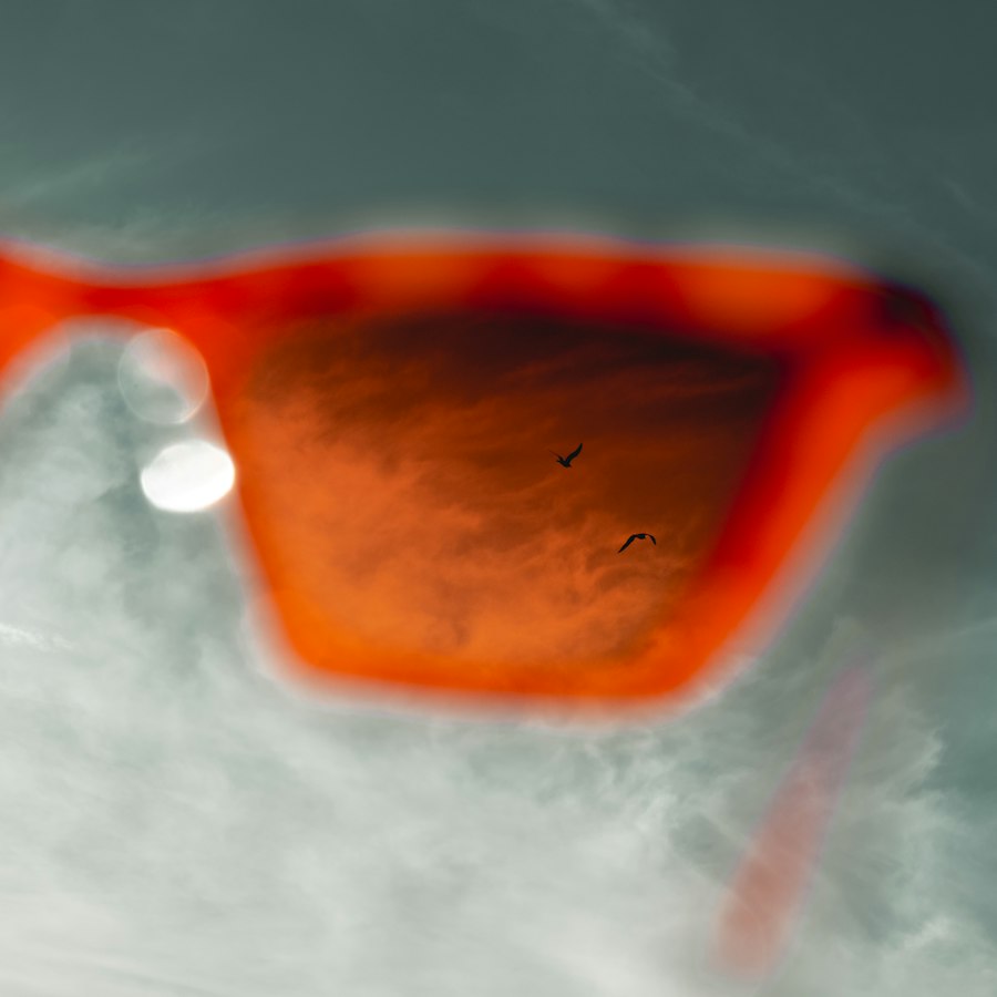 Lunettes verres orange