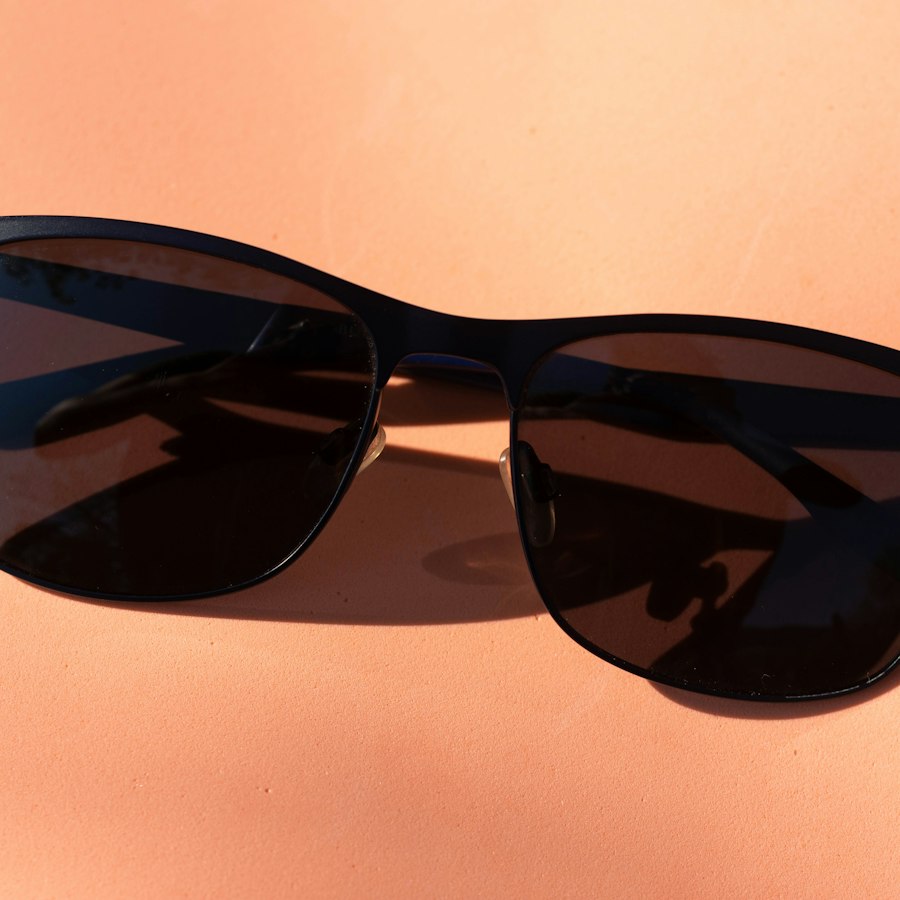 Lunettes noires carrées