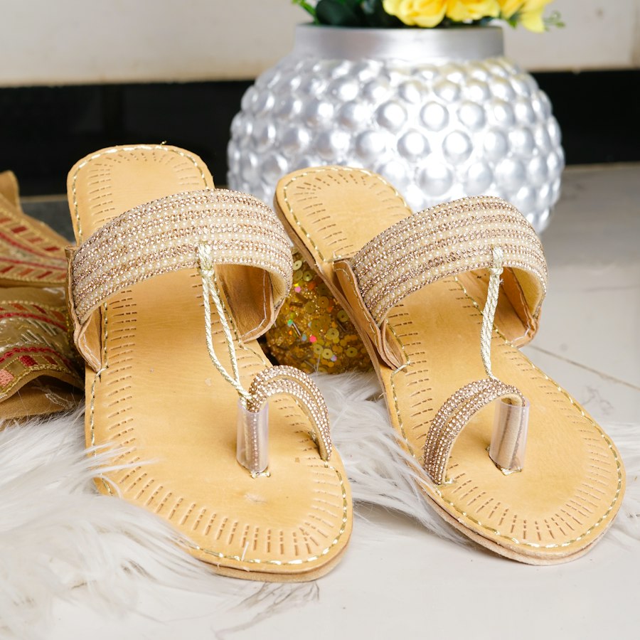 Sandales plates bijou